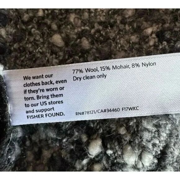 Eileen Fisher Bateau Neck Boucle Front Boxy Wool Blend Sweater SZ XL #2279 - Picture 12 of 14